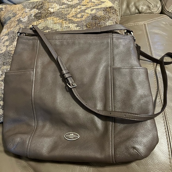 Coach Handbags - Coach Dark Brown Leather Bag
